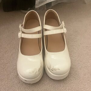 Classic White Kids Shoes